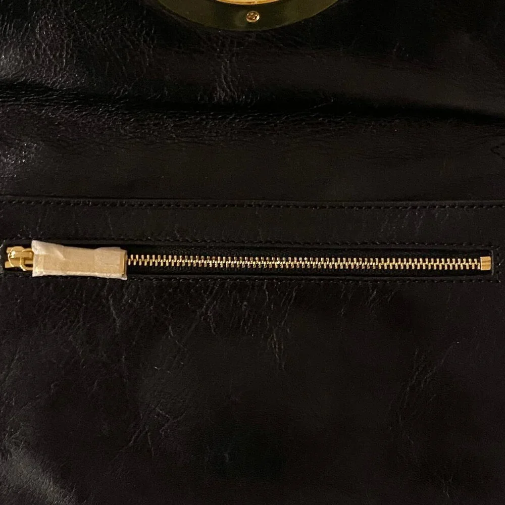 Tory Burch Black Logo Clutch Bag